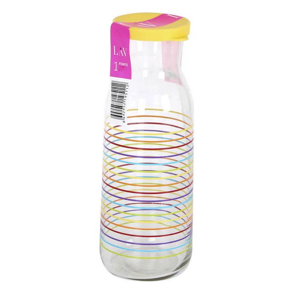 Glass Bottle LAV Fonte Deco Multicolour (1,2 L) - glass