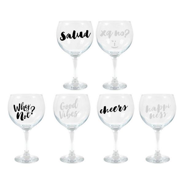 Wineglass LAV CHEERS Crystal Decorated 645 cc - wineglass