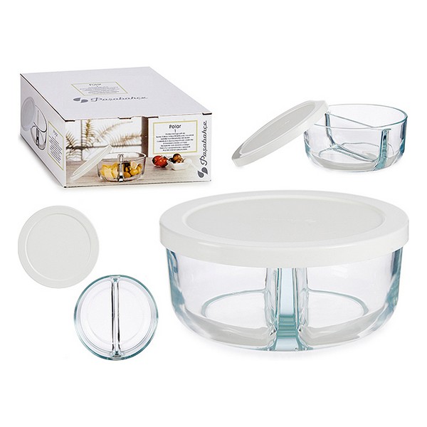 Lunch box 2 Compartments Glass (16 x 7,6 x 16 cm) - lunch