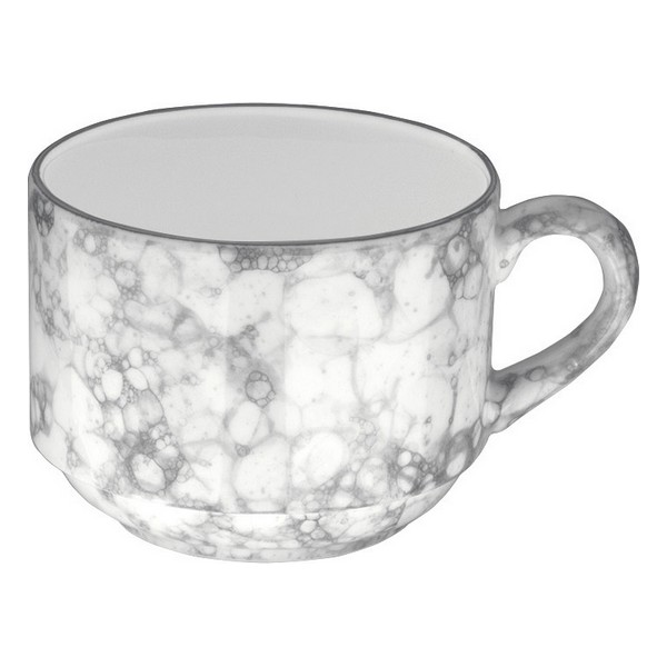 Cup Gourmet Porcelain Black/White (11 x 8,5 x 6,5 cm) (18 cl) - cup