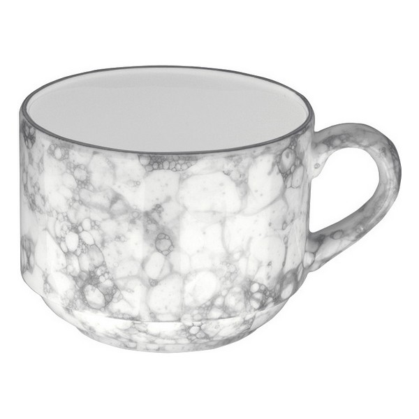 Cup Gourmet Porcelain Black/White (9 cl) - cup