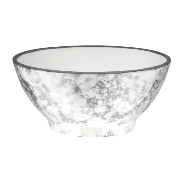 Bowl Porcelain Black/White (ø 14 x 6 cm) (45 cl) - bowl