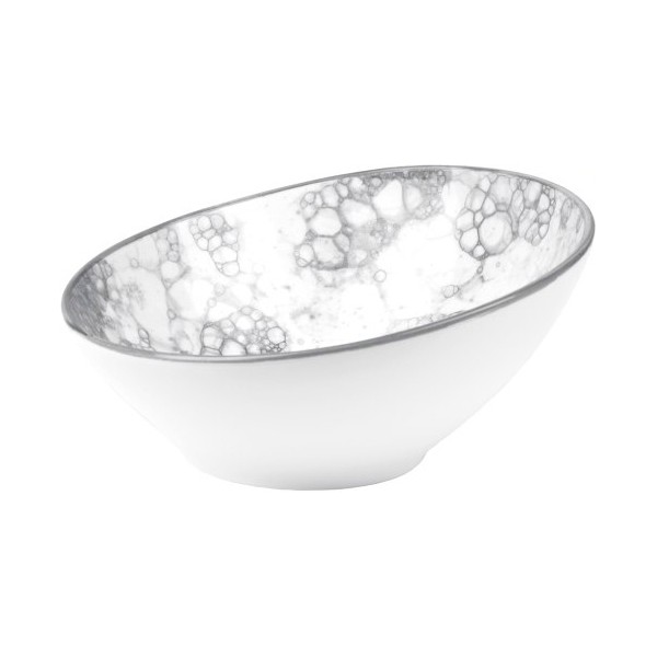 Salad Bowl Porcelain Black/White (ø 22 x 10 cm) (75 cl) - salad