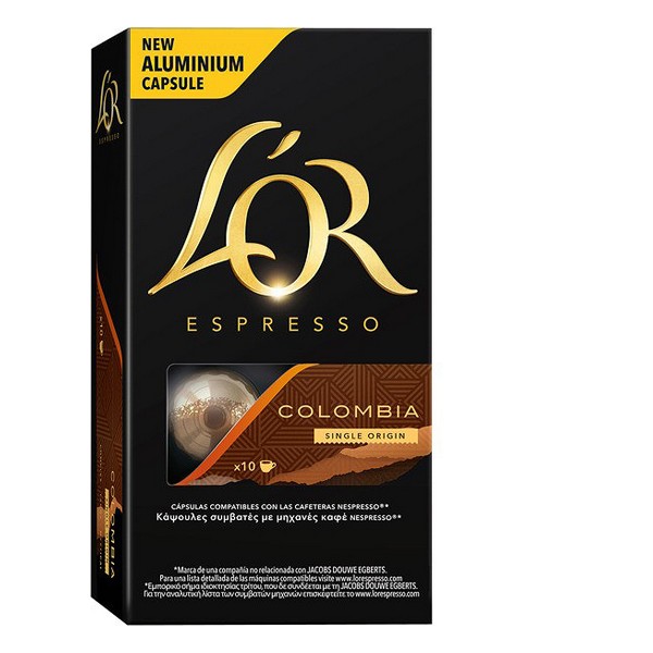 Coffee Capsules L'Or Colombia (10 uds) - coffee