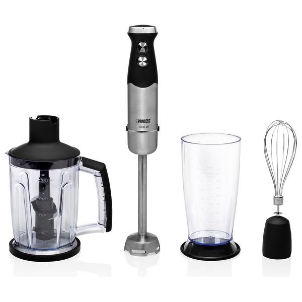 Hand-held Blender Princess 221221 0,8 L 1000W Stainless steel Black 1000 W - hand