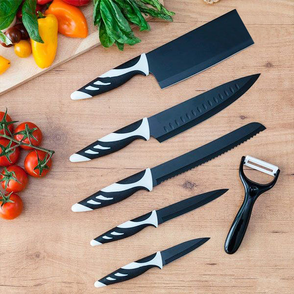 Cecotec Top Chef Black C01024 Knives (6 pieces) - cecotec