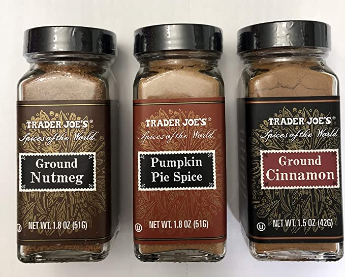 Trader Joe’s Holiday spice variety- Cinnamon, Nutmeg, and Pumpkin Pie spice - 000017737500