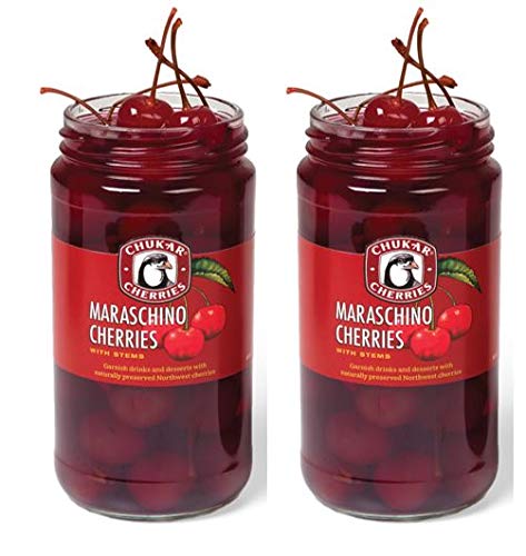 Chukar Cherries Maraschino Cherries (Maraschino Cherries, 2 Jars)  - 000090256257
