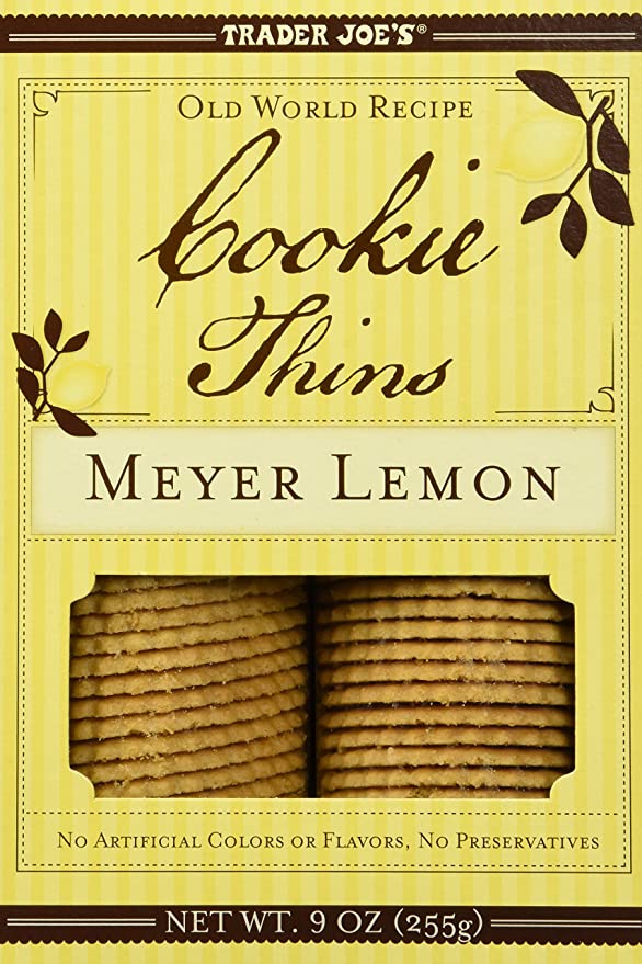  Trader Joe's Meyer Lemon Cookie Thins 9oz(255g)  - 000092890800