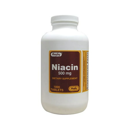 Rugby Niacin 500 mg 1000 Tabs - 005364078108