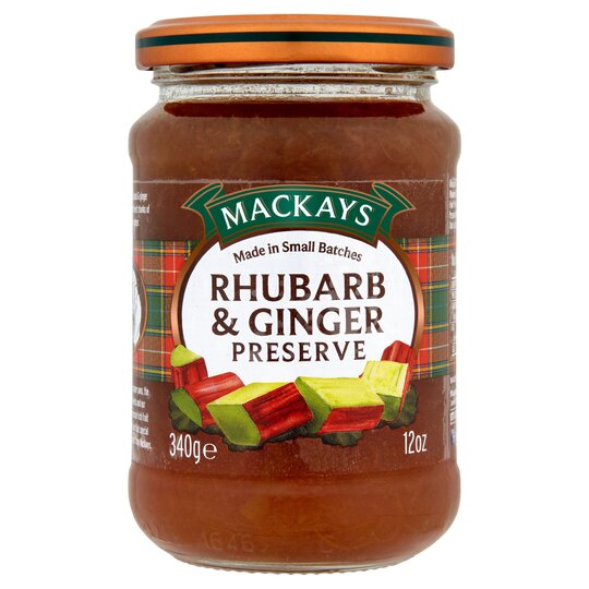 Natural Fruit Rhubarb & Ginger Preserve - 0637793001046