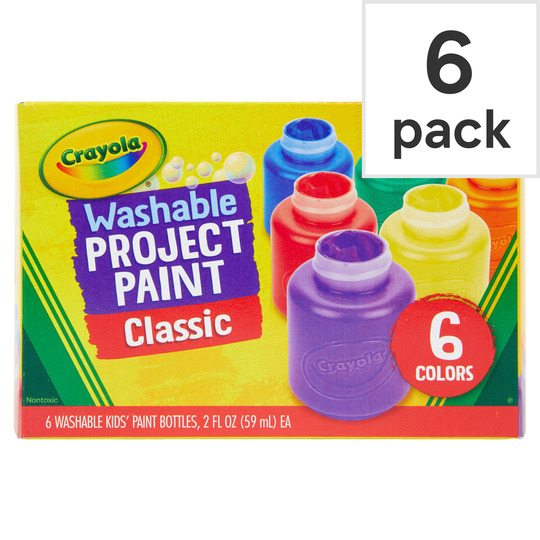 Crayola Washable Paint Pots 6 Pack - 0071662112042