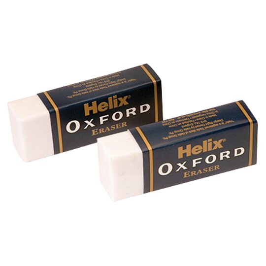 Helix Oxford Eraser 2 Pack - 0079252331828