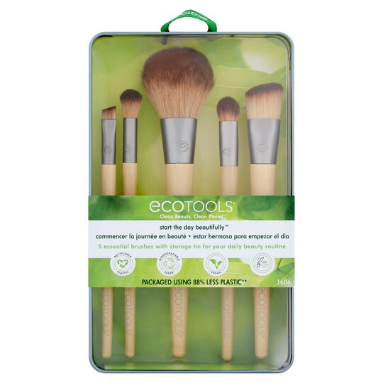 Ecotools 5 Essential Brushes With Storage Tin - 0079625016062