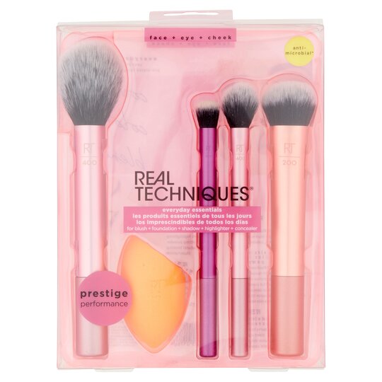 Real Techniques Everyday Essentials Brush Set - 0079625017861