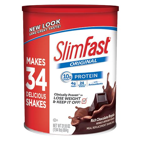 Original Rich Chocolate Royale Meal Replacement Shake Mix, Original Rich Chocolate Royale - 008346018352
