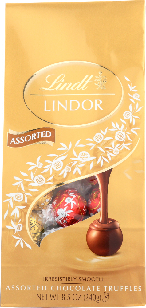 LINDT: Truffle Lindor Assorted Chocolate Bag, 8.5 oz - 0009542016166