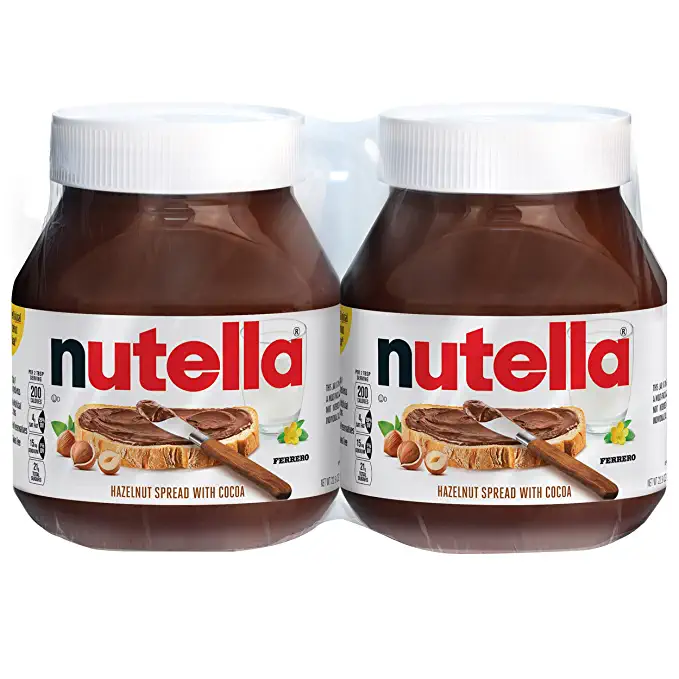 Nutella Chocolate Hazelnut Spread, Perfect Topping for Pancakes, 22.9 oz Jar (Pack of 2) - 009800895496