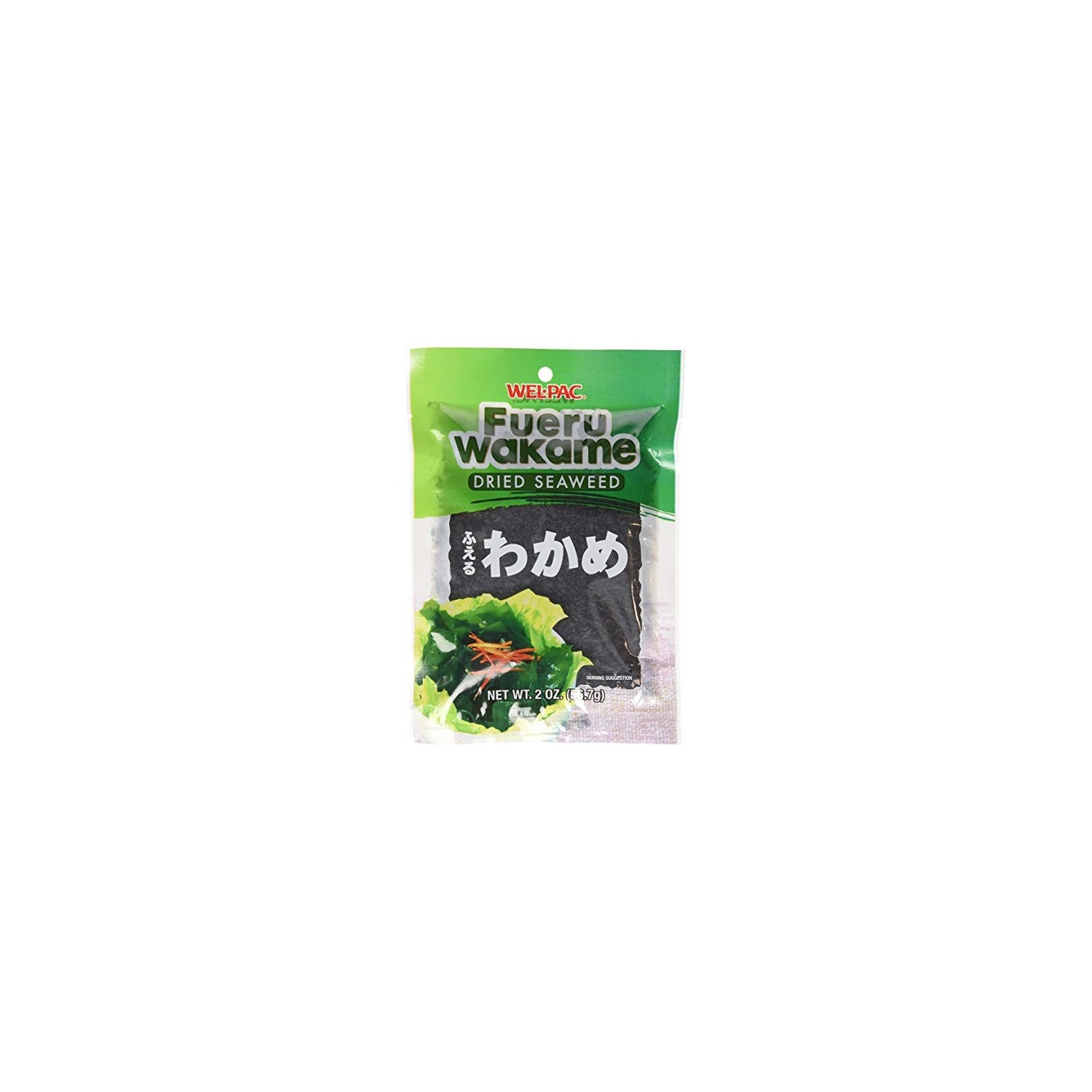 Wel-Pac 57g Fueru Wakame Dried Seaweed snack - 0011152010908