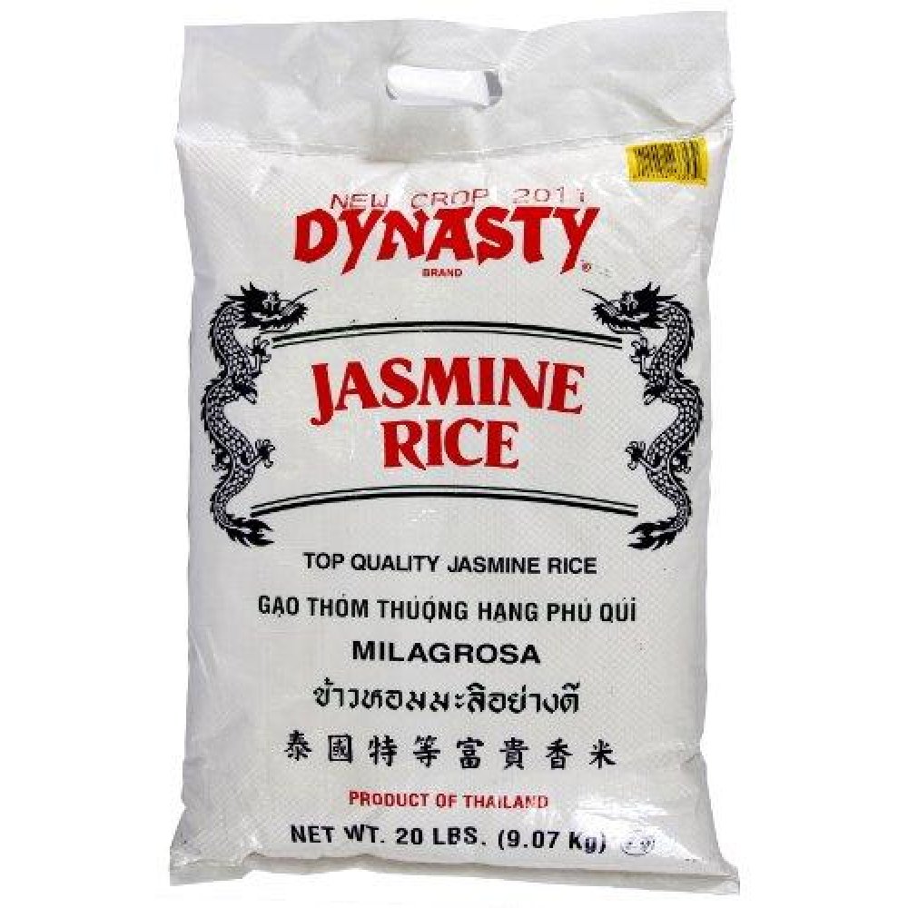 DYNASTY: Jasmine Rice, 20 lb - 0011152133539