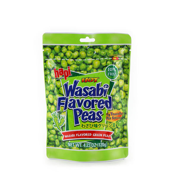 Hot Wasabi Peas, Wasabi Coated Green Peas - 0011152226125