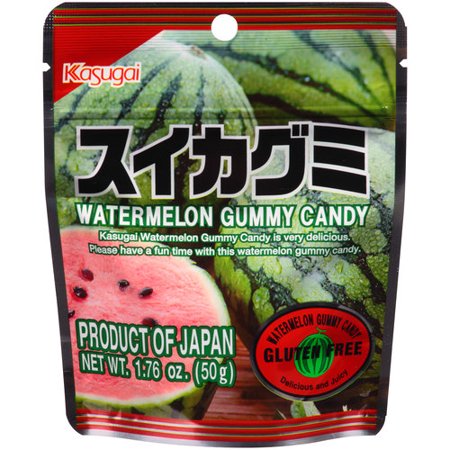 KASUGAI: Gummy Watermelon, 1.76 oz - 0011152259864