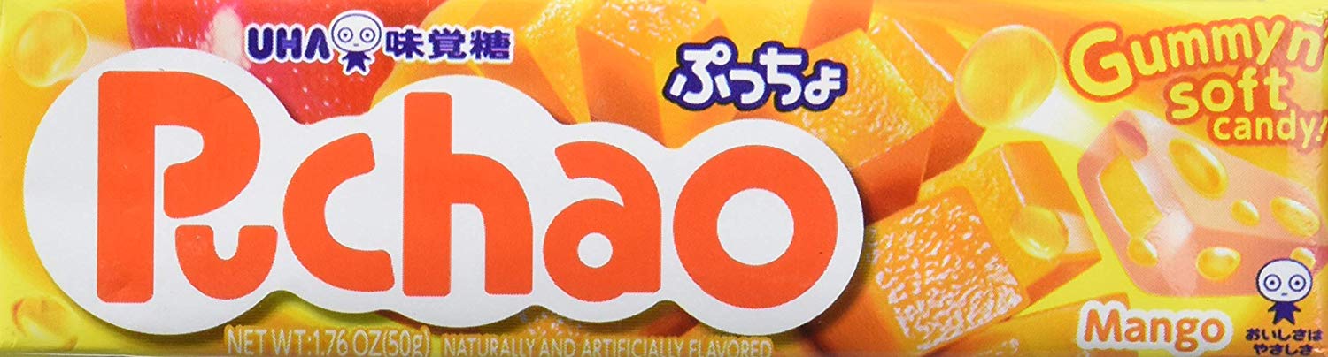 UHA MIKAKUTO: Puchao Soft Candy Mango, 1.76 oz - 0011152436883