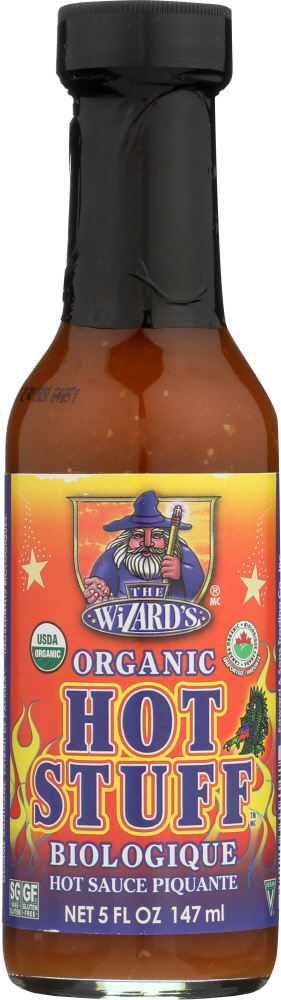 WIZARD SAUCES: Sauce Hot Stuff Piquante Organic, 5 oz - 0011206004051