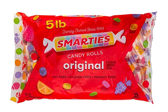  Smarties Candy Rolls, 5 Pound Bag  - 011206005553