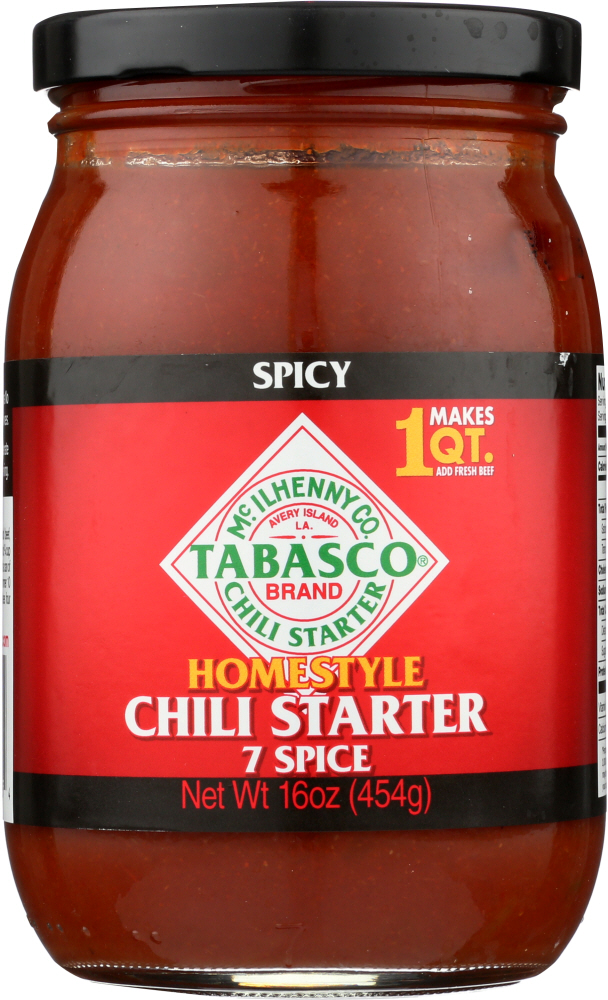 TABASCO: Chili Starter Recipe 7 Spice Spicy, 16 oz - 0011210004054