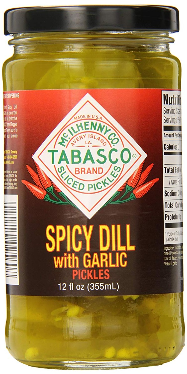 TABASCO: Spicy Dill Pickles with Garlic, 12 oz - 0011210025608