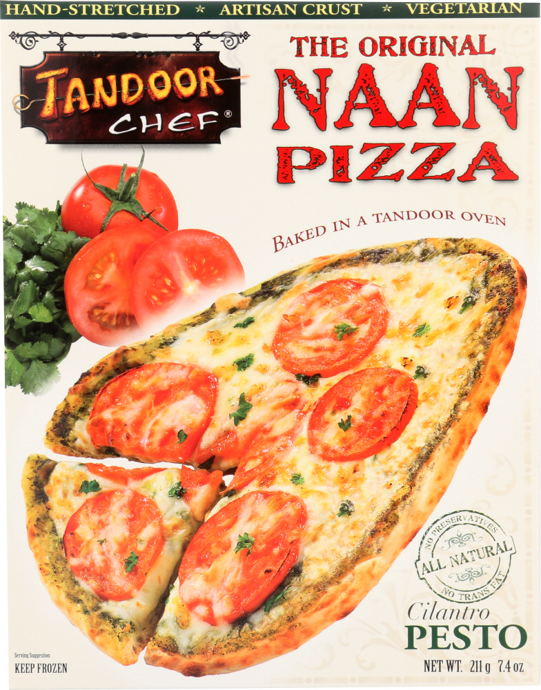 TANDOOR CHEF: Naan Pizza Cilantro Pesto, 7.4 oz - 0011433119696