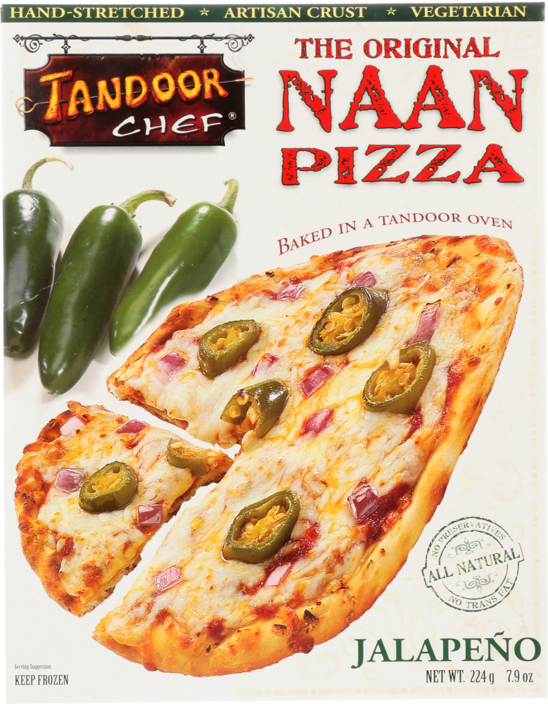 TANDOOR CHEF: Jalapeño Naan Pizza, 7.90 oz - 0011433134842