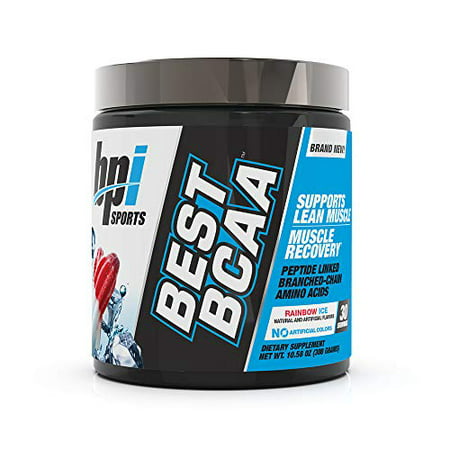 BPI Sports Best BCAA - The Building Blocks of Protein and Muscle - Post-Workout Recovery - Weight Loss Support - Rainbow Ice, 30 Servings, 300 g (B01MQLW8DE) - 011711892358