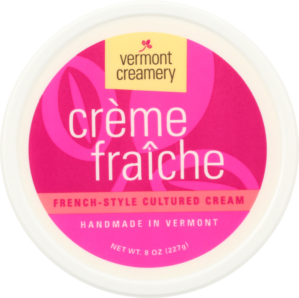 VERMONT CREAMERY: Creme Fraiche Cultured Cream Cup, 8 oz - 0011826200017