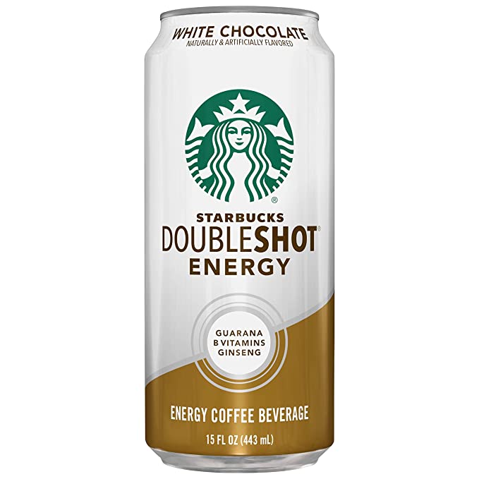 Starbucks Double Shot Energy Drink, White Chocolate, 15 Fl Oz Can - 012000038488