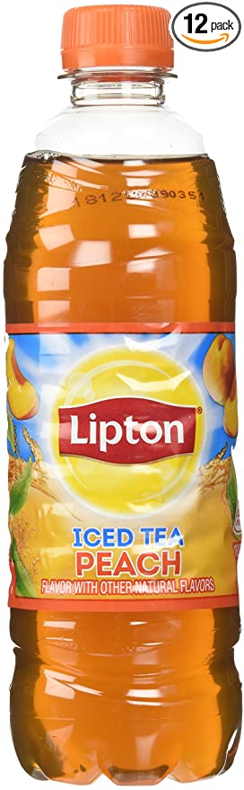 Lipton Peach Iced Tea, 16.9 Fl Oz (Pack of 12) - 012000112249