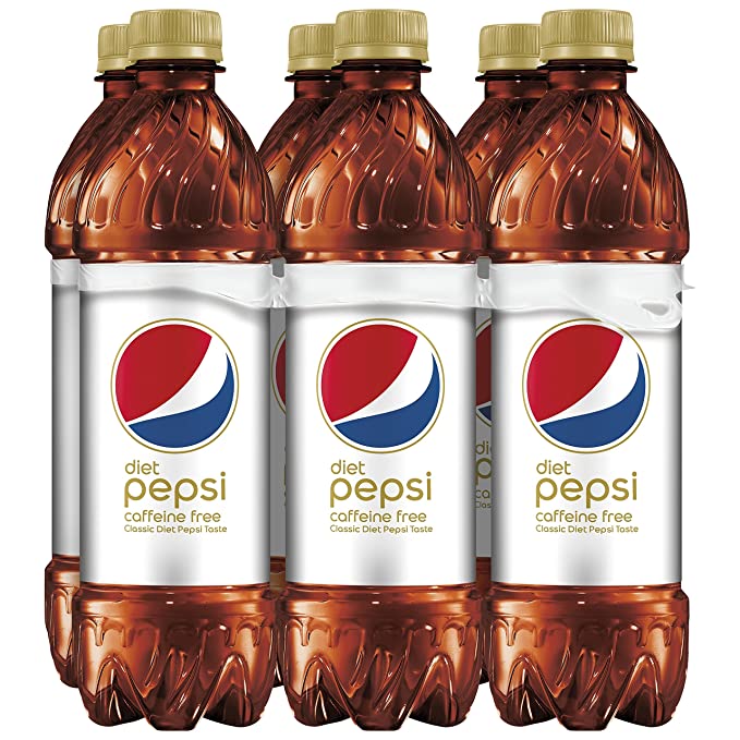 Diet Pepsi, Caffeine Free, 16.9 ounce Bottles, 6 Count - 012000172328