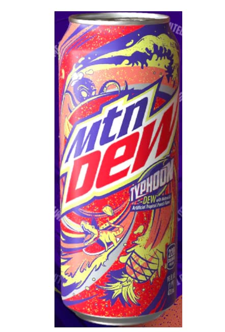 Mountain Dew Typhoon 2022 Edition - Single 16 fl oz can - Limited - MTN DEW - 012000212895