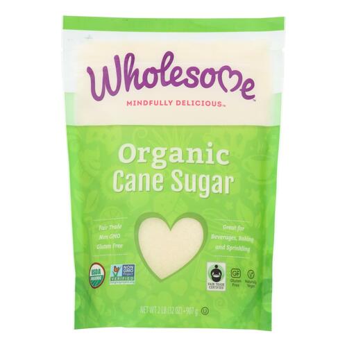 WHOLESOME SWEETENERS: Organic Cane Sugar, 32 oz - 0012511406004