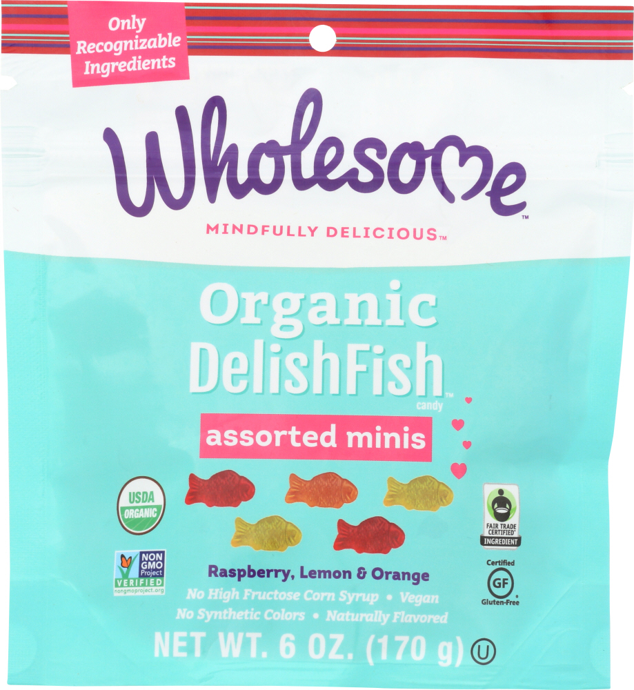 WHOLESOME: Assorted Mini DelishFish Candy, 6 oz - 0012511530389