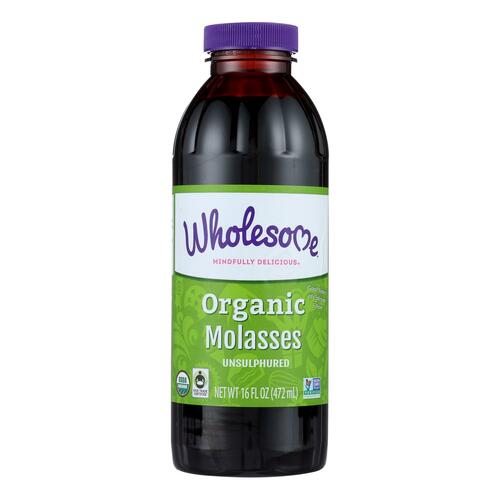 WHOLESOME SWEETENERS: Organic Molasses Unsulphured, 16 oz - 0012511600006