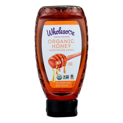WHOLESOME SWEETENERS: Organic Honey, 16 oz - 0012511891671