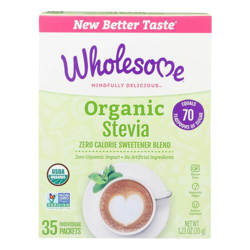 Wholesome Sweeteners Stevia - Organic - 35 Count - 1.23 Oz - Case Of 6 - 012511946357