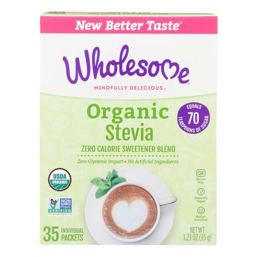 WHOLESOME SWEETENERS: Organic Stevia 35 Packets, 1.23 oz - 0012511946357