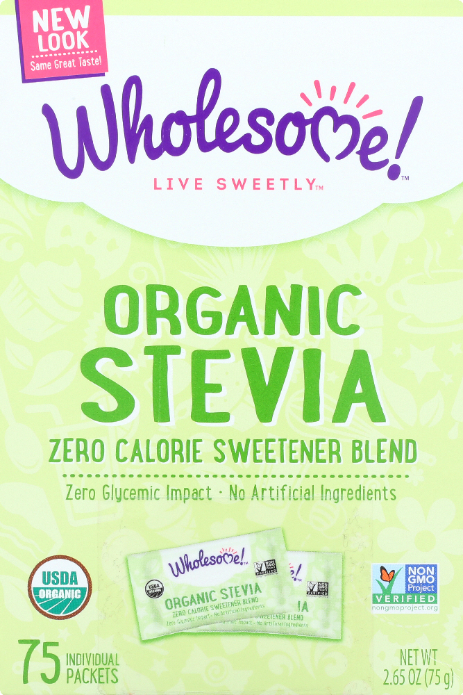 Wholesome Sweeteners Stevia - Organic - 75 Count - Case Of 6 - 012511946753