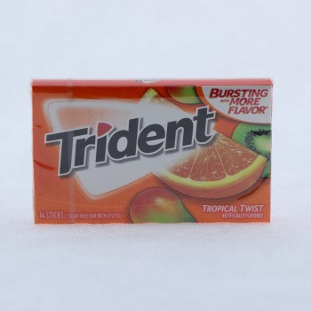 Trident gum tropical twist sugar free1x14 pc - 0012546011112