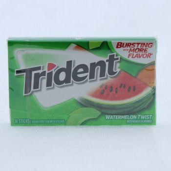 Trident gum watermelon twist sugar free1x14 pc - 0012546011136