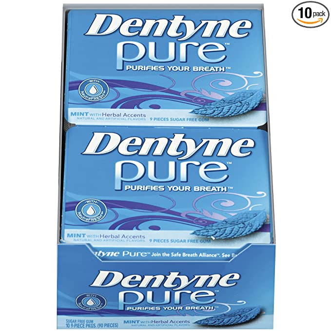  Dentyne Fire Spicy Cinnamon Sugar Free Gum, 9 Packs of 16 Pieces (144 Total Pieces)  - 745352117555