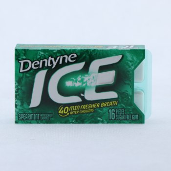 Dentyne ice gum spearmint sugar free1x16 pc - 0012546315012